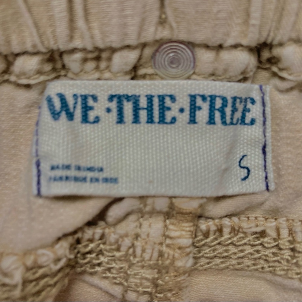✌🏼 Free People Cargo Joggers Beige Utility Boho Small We The Free - Picture 7 of 10
